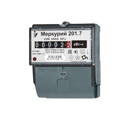 Счетчик электроэнергии Меркурий 201.7 в России
